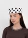 Шляпа таблетка коттоновая в горох D.Hats цвет белый 2953401385 фото 3