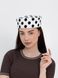 Шляпа таблетка коттоновая в горох D.Hats цвет белый 2953401385 фото 1