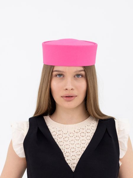 Капелюх таблетка котонова D.Hats колір рожевий 2953425136 фото
