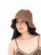 Панама женская летняя из рафии D.Hats коричневая 3039066847 фото 4