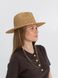 Шляпа Федора женская D.Hats из рафия с двойной цепью золото коричневая 2301986098 фото 3