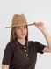 Шляпа Федора женская D.Hats из рафия с двойной цепью золото коричневая 2301986098 фото 5