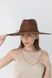 Капелюх солом'яний Федора з полями 11 см D.Hats коричневий з ланцюгом 3093128152 фото 6