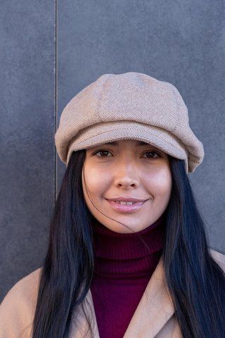 Кепі шестиклинка твідова D.Hats бежевий меланж 2416479615 фото