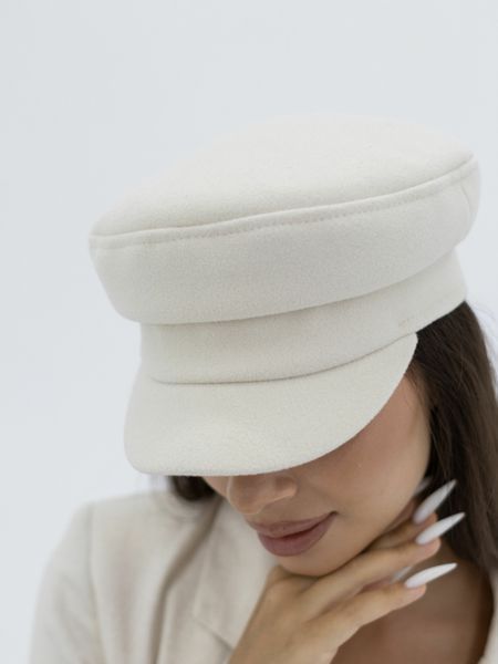 Кепі кашемірова D.Hats колір Молочний 2377012417milk фото