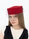 Капелюх таблетка з вуаллю котонова D.Hats колір червоний 2953425136rv фото 1