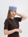 Шляпа таблетка с бантом коттоновая D.Hats цвет голубой 2977465486 фото 4