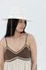 Шляпа Федора из рафия с золотистой цепью с кольцами D.Hats белая 3041449017 фото 4