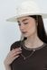 Шляпа Федора из рафия с золотистой цепью с жемчужинами D.Hats белая 3041459447 фото 4