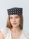 Шляпа таблетка коттоновая в горох D.Hats Чёрный 3227143402 фото 1