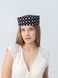 Шляпа таблетка коттоновая в горох D.Hats Чёрный 3227143402 фото 4