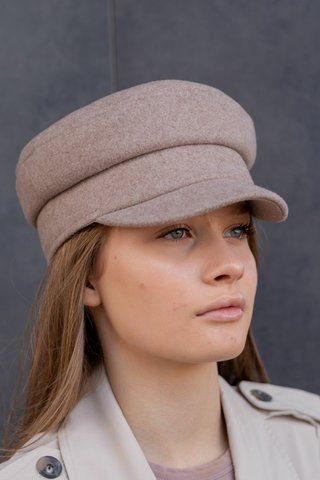 Кепі кашемірова D.Hats кавового кольору 2353773703 фото