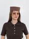 Капелюх таблетка котонова D.Hats колір коричневий 2979567377 фото 3