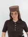 Капелюх таблетка котонова D.Hats колір коричневий 2979567377 фото 4