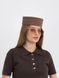 Капелюх таблетка котонова D.Hats колір коричневий 2979567377 фото 1