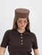 Капелюх таблетка котонова D.Hats колір коричневий 2979567377 фото 2