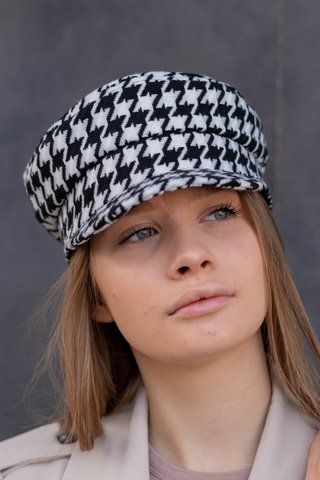 Кепі кашемірова D.Hats гусяча лапка 2353811134 фото
