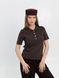Шляпа таблетка с камушками D.Hats Коричневый 2979571053 фото 7