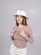 Капелюх фетровий канотьє з ланцюгом D.Hats колір білий 2869628252 фото 3