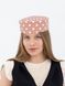 Шляпа таблетка коттоновая в горох D.Hats цвет розовый 3041920806 фото 1