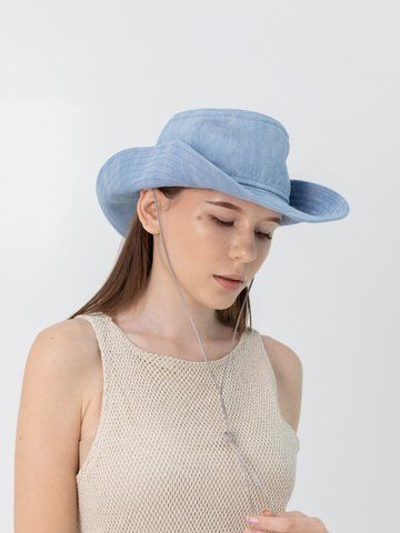 Панама "Ковбойка" з деніму D.Hats колір блакитний 2689604223 фото