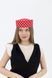 Капелюх таблетка котонова в горох D.Hats колір червоний 3041921517 фото 4