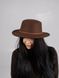 Капелюх жіночий канотьє D.Hats колір коричневий 2524727013 фото 4