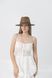 Шляпа федора с серебристой цепью D.Hats Коричневая 3111206337 фото 5