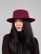 Шляпа женская канотье D.Hats цвет бордовый 2524780982 фото 1