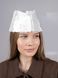 Пилотка из меха Каракуль D.Hats белого цвета 2462907581_white фото 2