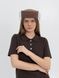Шляпа таблетка коттоновая D.Hats цвет коричневый 2984338047 фото 5