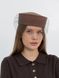Шляпа таблетка коттоновая D.Hats цвет коричневый 2984338047 фото 3