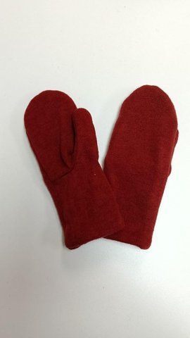Теплые женские перчатки на флисе D.Hats бордового цвета 3193452115 фото