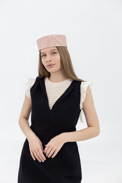 Шляпа таблетка с кружевом D.Hats Розовая 3041925688 фото