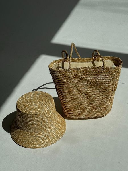 Комплект панама и сумка с натуральной соломки D.Hats 2301254796 фото