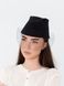 Пилотка из меха букле с вуалью D.Hats черного цвета 2463016063 фото 1