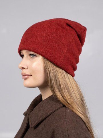 Шапка панчоха з ангори утеплена на зиму D.Hats бордова 2871178920 фото