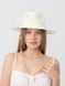 Капелюх федора з золотистим ланцюгом з перлинами D.Hats Молочний 3112939570 фото 3
