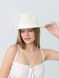 Капелюх федора з золотистим ланцюгом з перлинами D.Hats Молочний 3112939570 фото 6