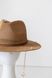 Шляпа летняя федора D.Hats коричневая с золотистой цепью и жемчужинами 2597631148 фото 6