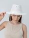 Капелюх федора з серебристим ланцюгом D.Hats Білий 3118079507 фото 1