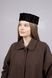 Капелюх таблетка Каракуль D.Hats чорного кольору 2868612469 фото 9