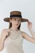 Соломенная шляпа Канотье с полями 10 см с цепью D.Hats коричневого цвета 3118250947 фото 3